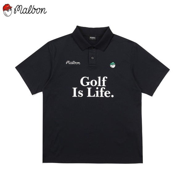 malbon 3종 남성 반팔 카라 티셔츠